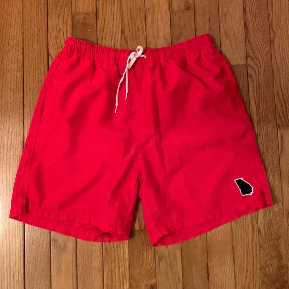 State Traditions Georgia Swim Trunks (Red)